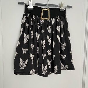 3 for $20 Dog prints black skirt